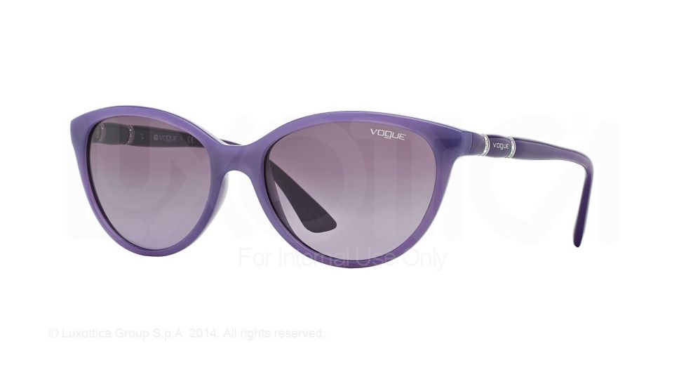 Vogue VO2894SB Sunglasses 21958H-56 - Transparent Opal Violet Frame, Violet Gradient Lenses