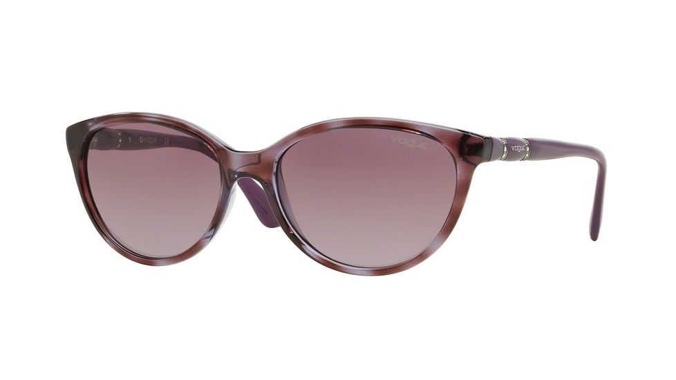 Vogue VO2894SB Sunglasses 23548H-56 - Top Havana/violet Transp Frame, Violet Gradient Lenses