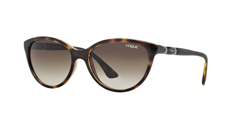 Vogue VO2894SB Sunglasses W65613-56 - Dark Havana Frame, Brown Gradient Lenses