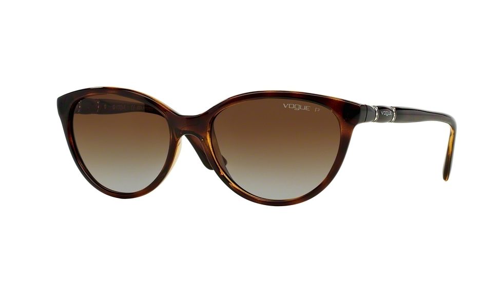 Vogue VO2894SB Sunglasses W656T5-56 - Dark Havana Frame, Polar Brown Gradient Lenses