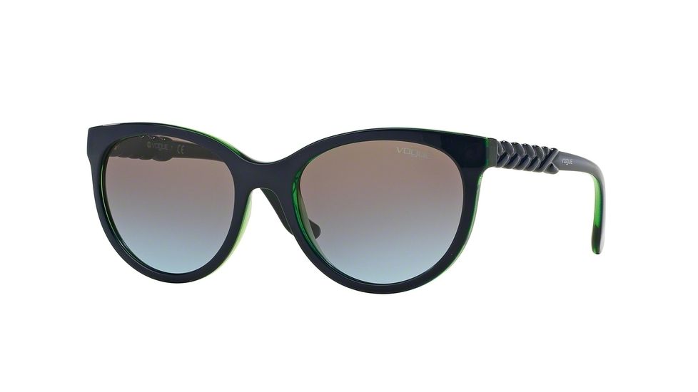 Vogue VO2915S Sunglasses 231148-53 - Top Blue/tr Aqua Green Frame, Azure Grad Pink Grad Brown Lenses