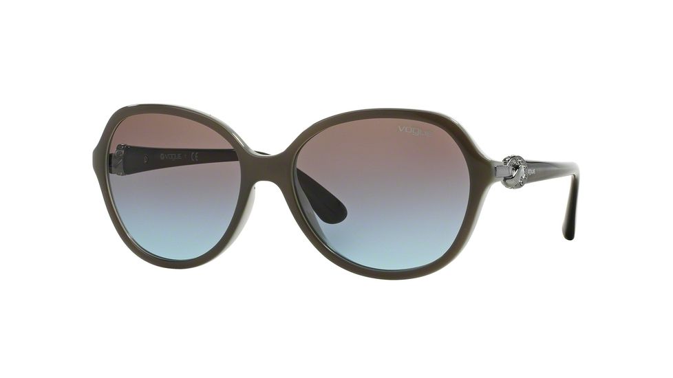 Vogue VO2916SB Sunglasses 232248-58 - Mud Green/opal Azure Frame, Azure Grad Pink Grad Brown Lenses