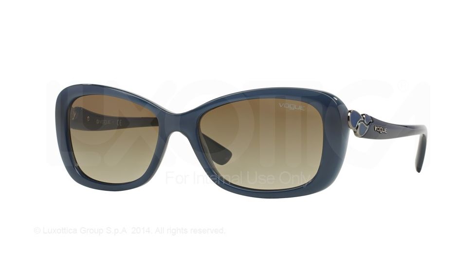 Vogue VO2917S Single Vision Prescription Sunglasses VO2917S-20468F-56 - Lens Diameter 56 mm, Frame Color Opal Blue Grey