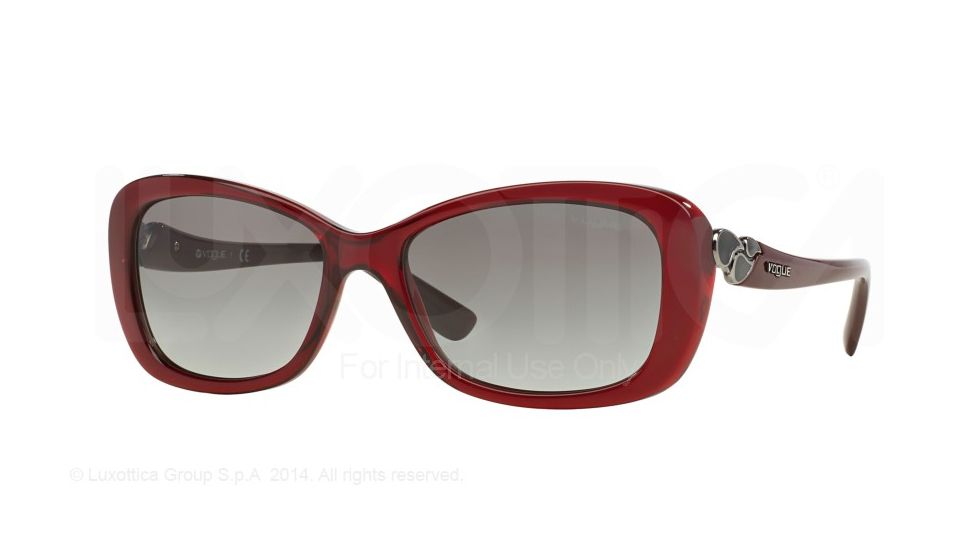 Vogue VO2917S Single Vision Prescription Sunglasses VO2917S-226411-56 - Lens Diameter 56 mm, Frame Color Opal Bordeaux