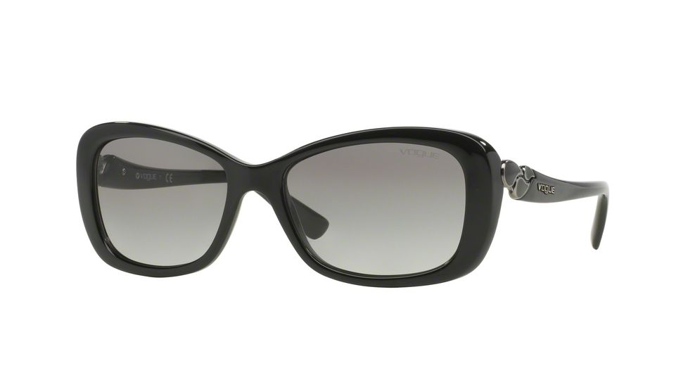 Vogue VO2917S Single Vision Prescription Sunglasses VO2917S-W44-11-56 - Lens Diameter 56 mm, Frame Color Black