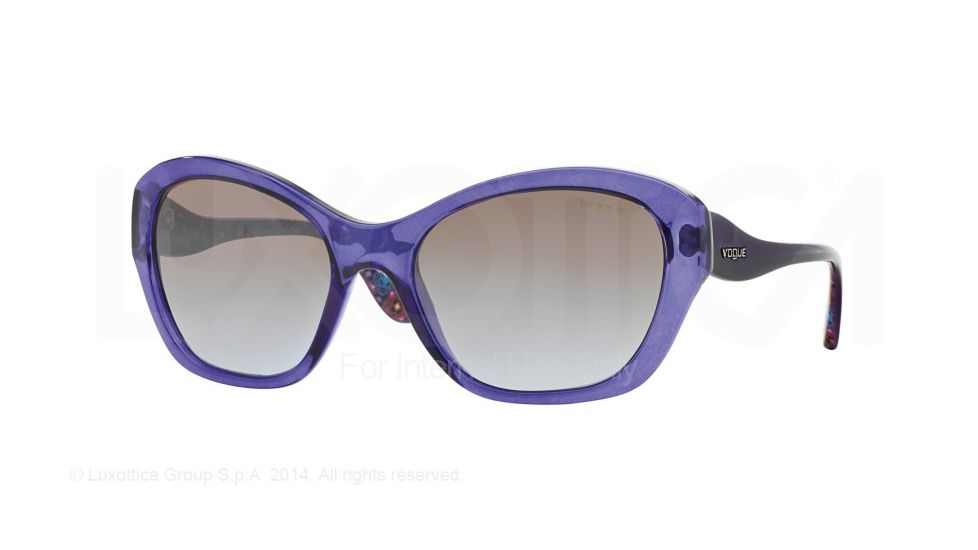 Vogue VO2918S Single Vision Prescription Sunglasses VO2918S-225894-56 - Lens Diameter 56 mm, Frame Color Trnsparent Violet