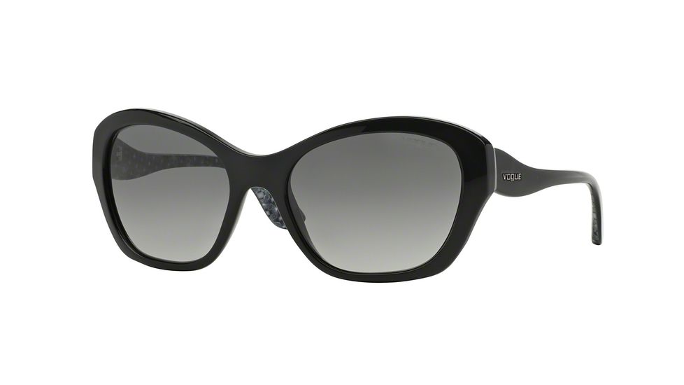 Vogue VO2918S Single Vision Prescription Sunglasses VO2918S-W44-11-56 - Lens Diameter 56 mm, Frame Color Black