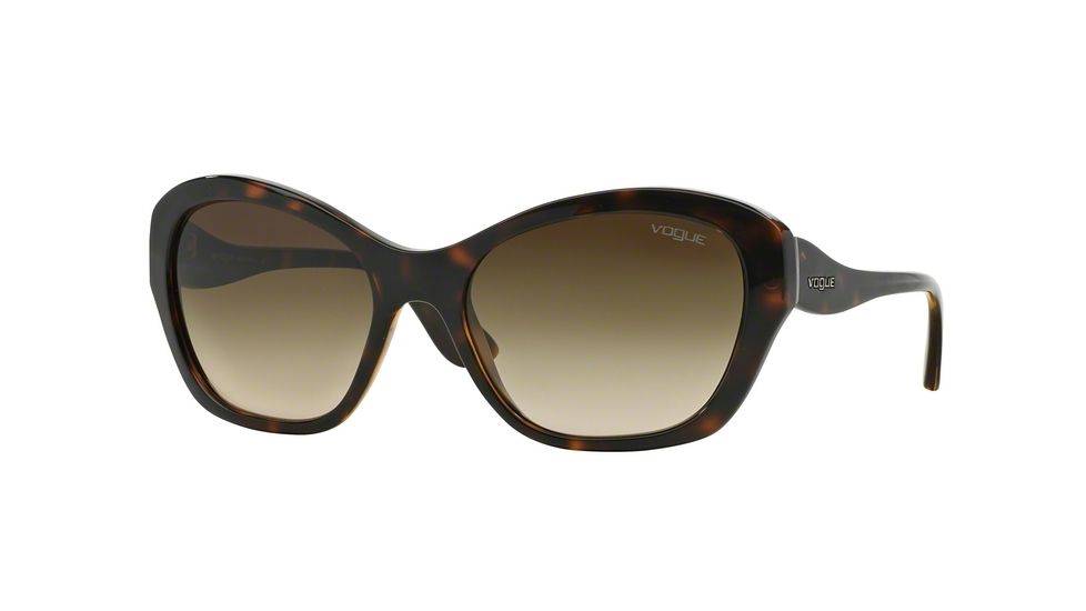 Vogue VO2918S Single Vision Prescription Sunglasses VO2918S-W65613-56 - Lens Diameter 56 mm, Frame Color Dark Havana