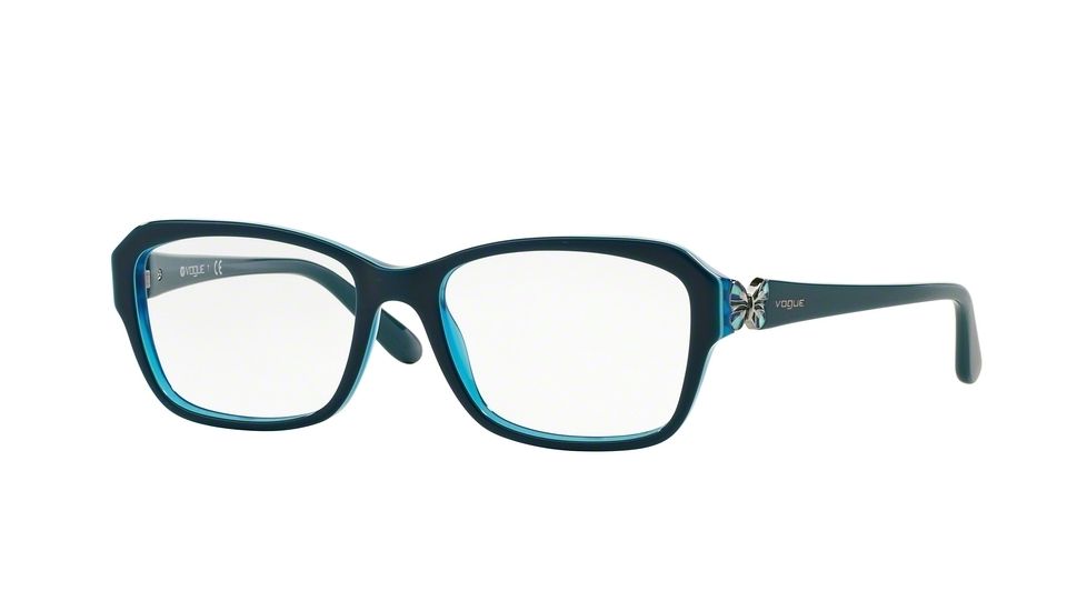 Vogue VO2936 Eyeglass Frames 2285-52 - Green/Azure/Opal Bluette Frame