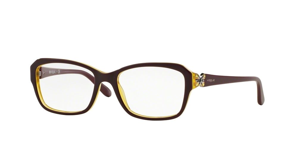 Vogue VO2936 Eyeglass Frames 2287-52 - Purple/Yellow Fluo/Yellow Opal Frame
