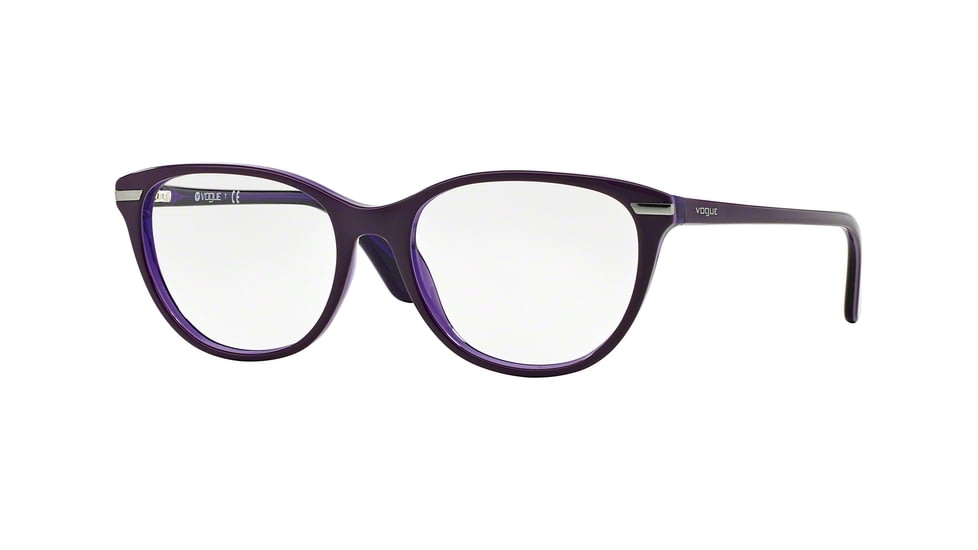 Vogue VO2937 Bifocal Prescription Eyeglasses 2277-53 - Dk Violet/Lilac/Violet Tr Frame