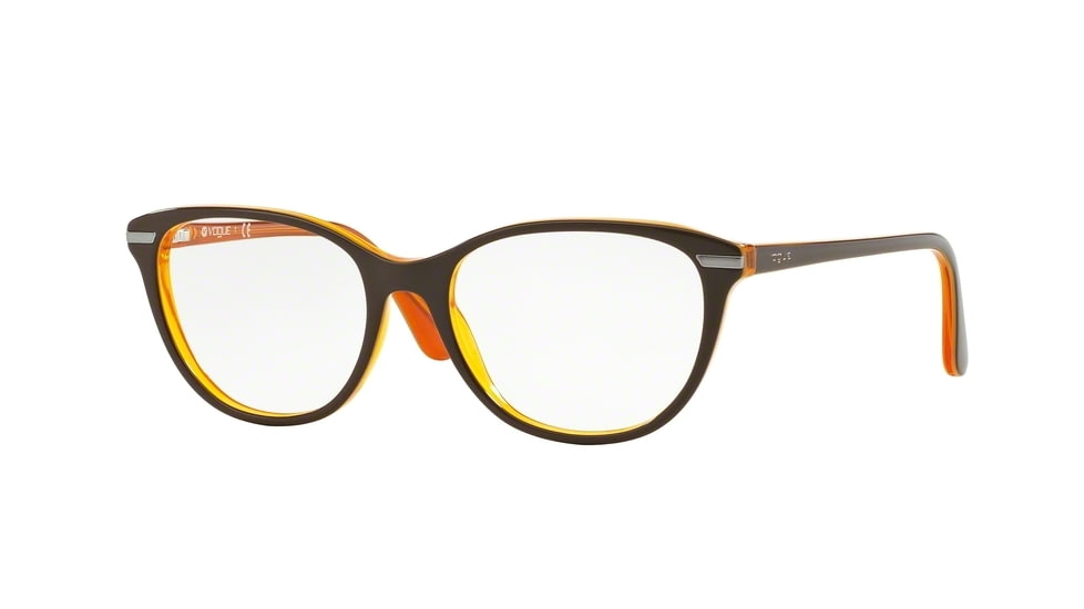 Vogue VO2937 Bifocal Prescription Eyeglasses 2279-53 - Brown/Yellow/Orange Tr Frame