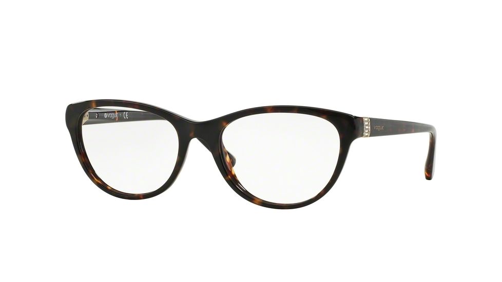 Vogue VO2938B Single Vision Prescription Eyeglasses W656-52 - Dark Havana Frame