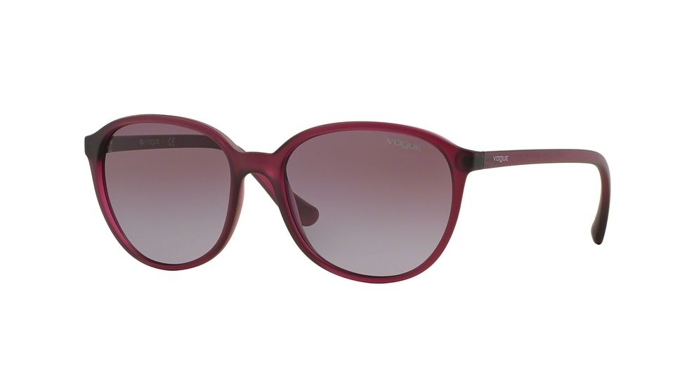 Vogue VO2939S Progressive Prescription Sunglasses VO2939S-22828H-55 - Lens Diameter 55 mm, Frame Color Transparent Cyclamen