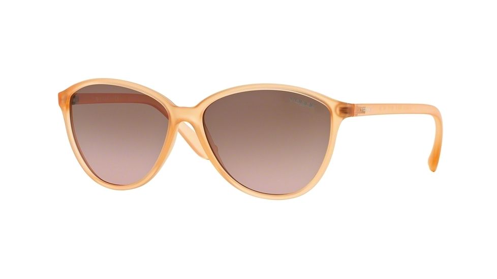 Vogue VO2940S Sunglasses 180814-58 - Transparent Orange Frame, Pink Gradient Brown Lenses