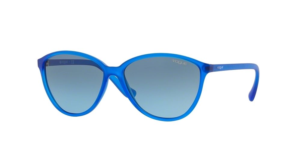 Vogue VO2940S Sunglasses 22818F-58 - Transparent Electric Blue Frame, Blue Gradient Lenses