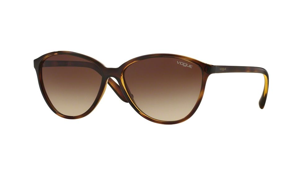 Vogue VO2940S Sunglasses W65613-58 - Dark Havana Frame, Brown Gradient Lenses