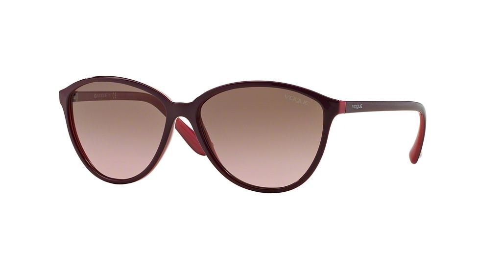 Vogue VO2940SM Single Vision Prescription Sunglasses VO2940SM-229514-58 - Lens Diameter 58 mm, Frame Color Top Purple/Opal Pink