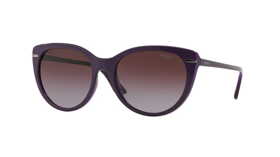Vogue VO2941S Sunglasses 22778H-56 - Top Dk Violet/Violet Transp Frame, Violet Gradient Lenses