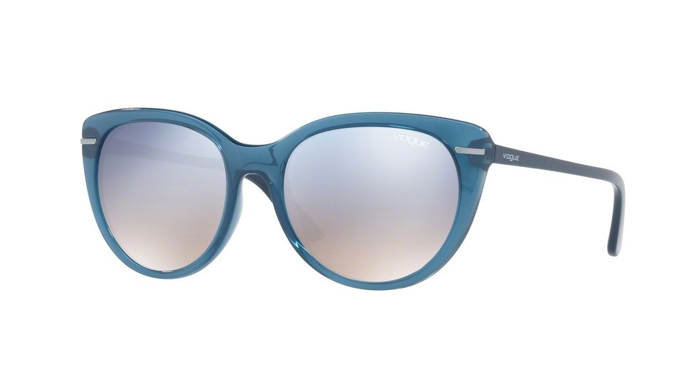 Vogue VO2941S Sunglasses 25347B-56 - Opal Light Blue Frame, Grad Light Blue Mirror Silver Lenses