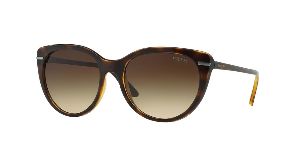 Vogue VO2941S Sunglasses W65613-56 - Dark Havana Frame, Brown Gradient Lenses