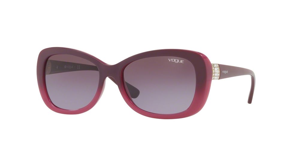 Vogue VO2943SB Sunglasses 25578H-55 - Opal Violet Gradient Violet Frame, Violet Gradient Lenses