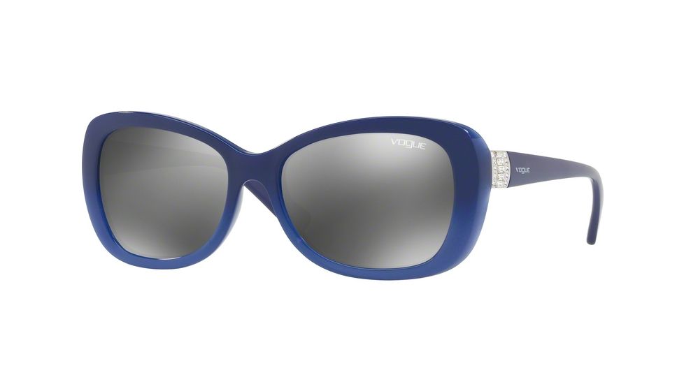 Vogue VO2943SB Sunglasses 25596G-55 - Opal Blue Gradient Blue Frame, Grey Mirror Silver Lenses