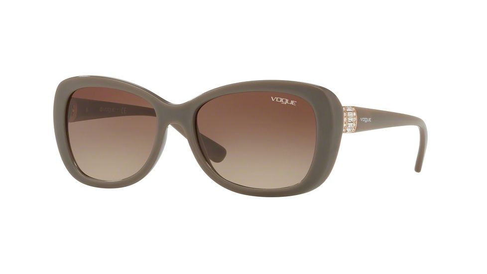 Vogue VO2943SB Sunglasses 259613-55 - Opal Mud Frame, Brown Gradient Lenses