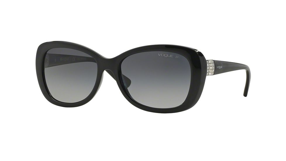 Vogue VO2943SB Sunglasses W44/T3-55 - Black Frame, Polar Grey Gradient Lenses