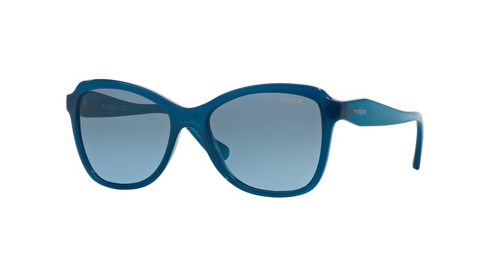 Vogue VO2959S Single Vision Prescription Sunglasses VO2959S-21098F-54 - Lens Diameter 54 mm, Frame Color Opal Blue