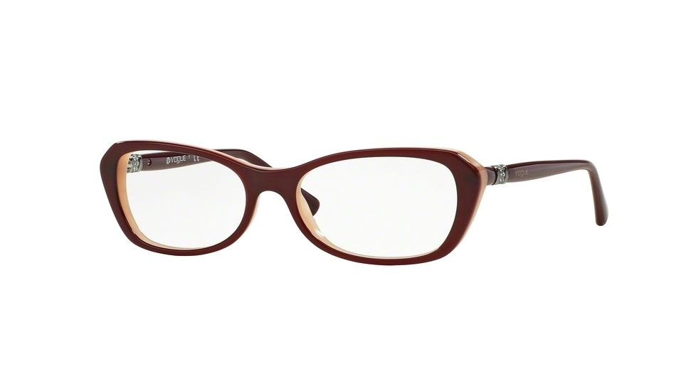 Vogue VO2960B Eyeglass Frames 2323-52 - Bordeaux/opal Powder Frame