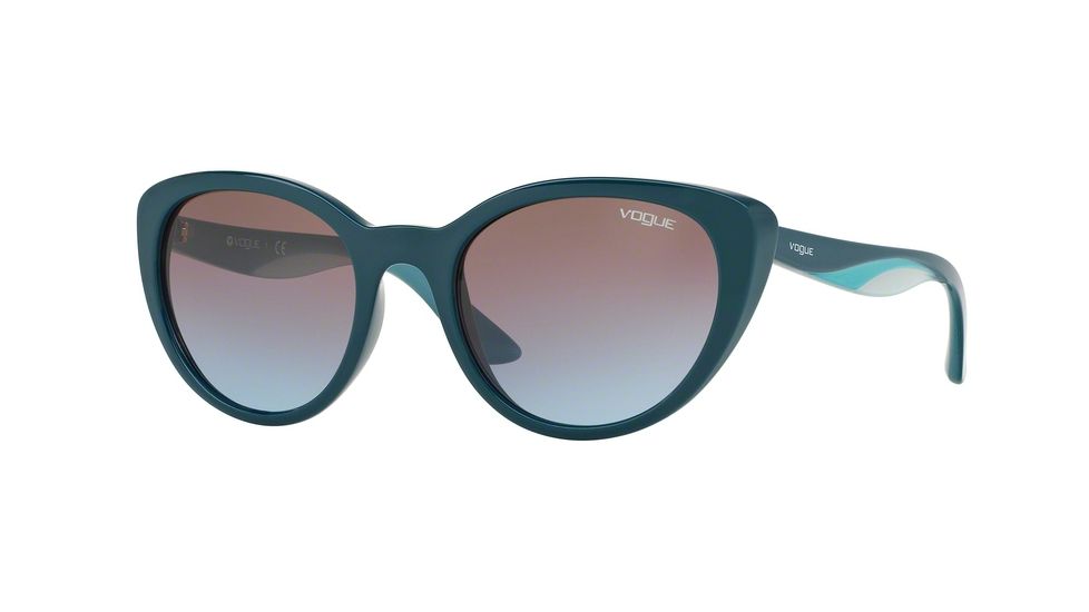 Vogue VO2963S Progressive Prescription Sunglasses VO2963S-246348-53 - Lens Diameter 53 mm, Frame Color Petroleum Green