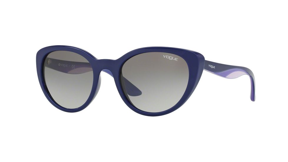 Vogue VO2963S Progressive Prescription Sunglasses VO2963S-246411-53 - Lens Diameter 53 mm, Frame Color Blue