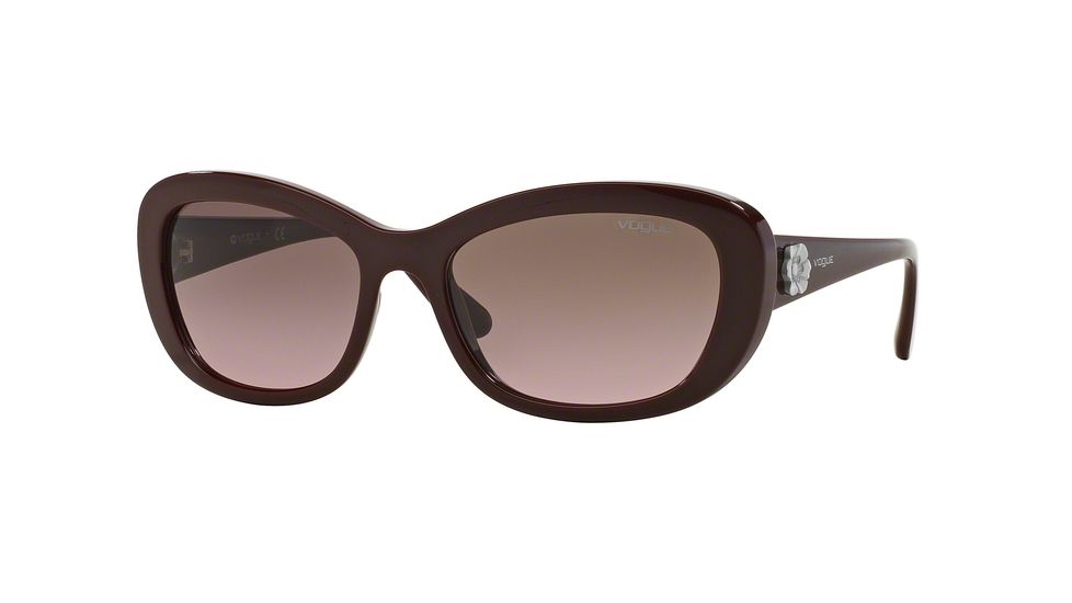 Vogue VO2972S Single Vision Prescription Sunglasses VO2972S-213914-56 - Lens Diameter 56 mm, Frame Color Bordeaux