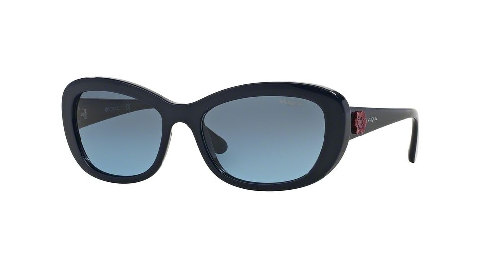 Vogue VO2972S Single Vision Prescription Sunglasses VO2972S-23198F-56 - Lens Diameter 56 mm, Frame Color Dark Blue