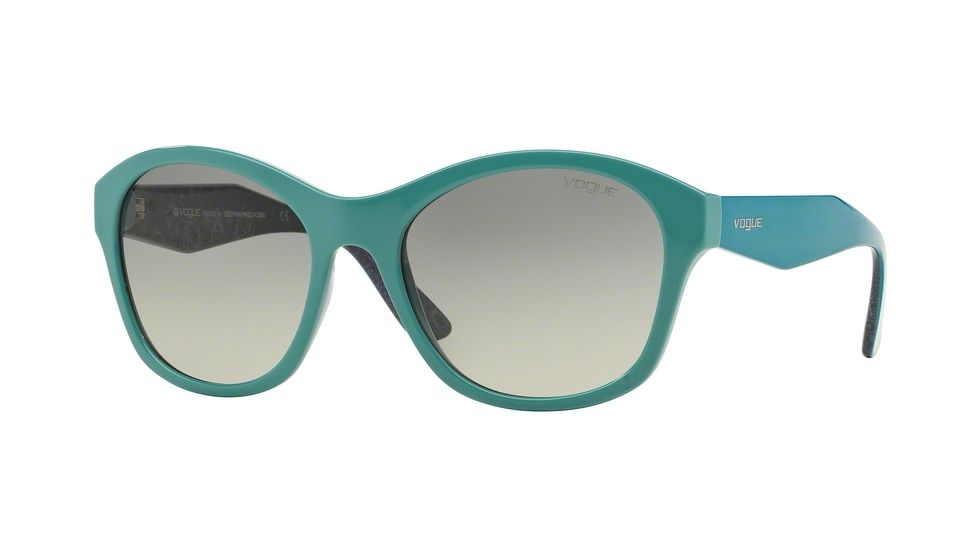 Vogue VO2991S Single Vision Prescription Sunglasses VO2991S-235111-56 - Lens Diameter 56 mm, Frame Color Aqua Green