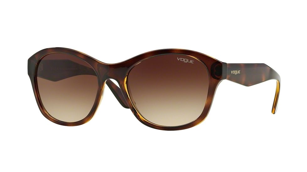 Vogue VO2991S Single Vision Prescription Sunglasses VO2991S-W65613-56 - Lens Diameter 56 mm, Frame Color Dark Havana