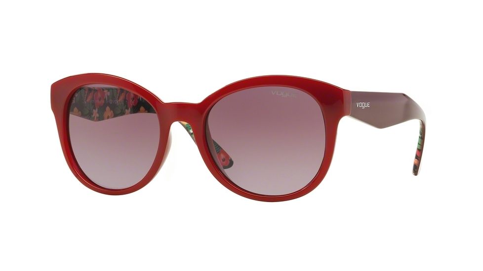 Vogue VO2992S Single Vision Prescription Sunglasses VO2992S-23408H-53 - Lens Diameter 53 mm, Frame Color Red