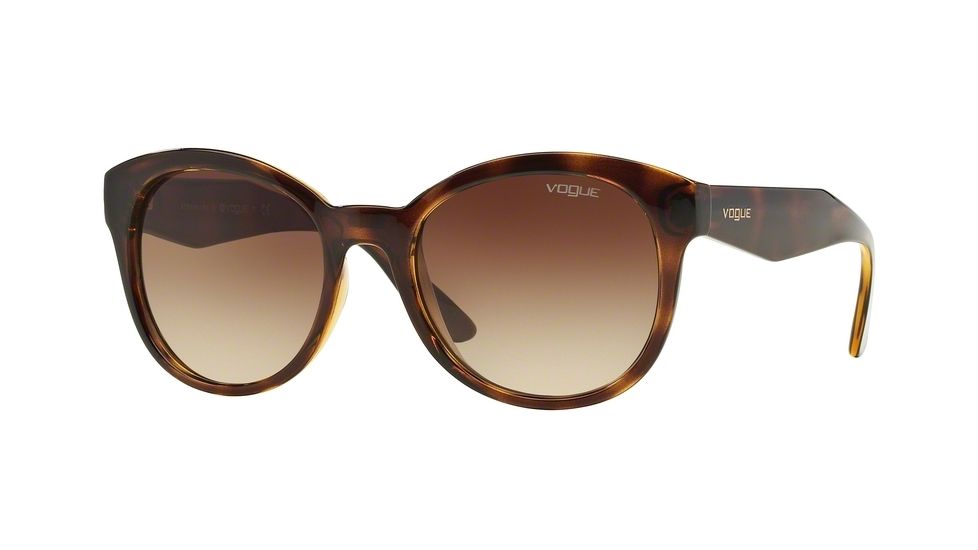 Vogue VO2992S Single Vision Prescription Sunglasses VO2992S-W65613-53 - Lens Diameter 53 mm, Frame Color Dark Havana