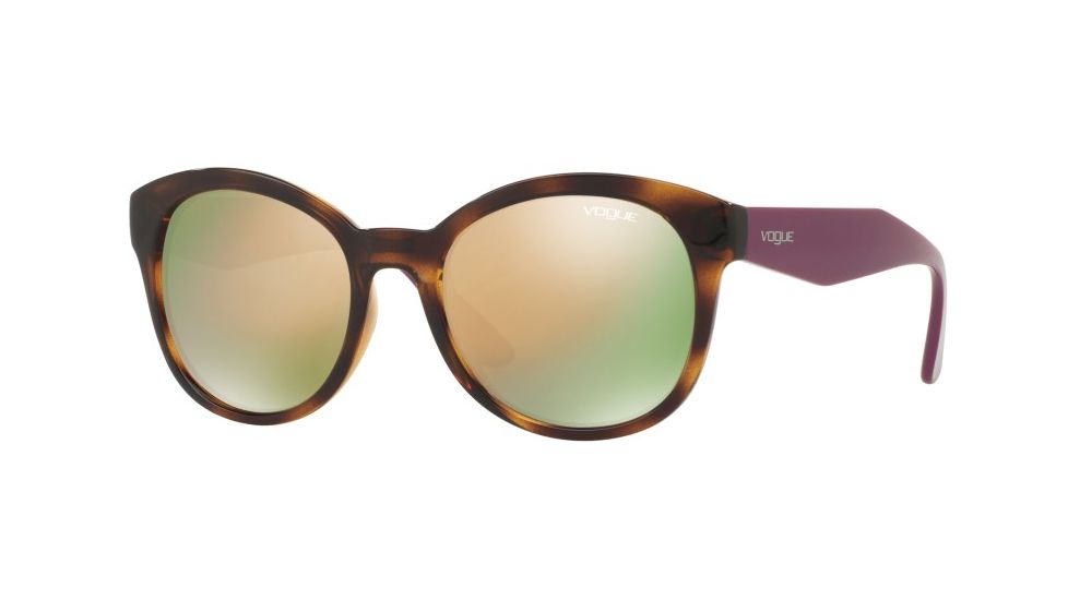 Vogue VO2992S Single Vision Prescription Sunglasses VO2992S-W6565R-53 - Lens Diameter 53 mm, Frame Color Dark Havana