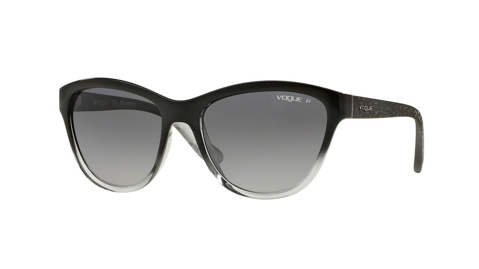 Vogue VO2993S Bifocal Prescription Sunglasses VO2993S-1880T3-57 - Lens Diameter 57 mm, Frame Color Top Black Grad Grey Transp
