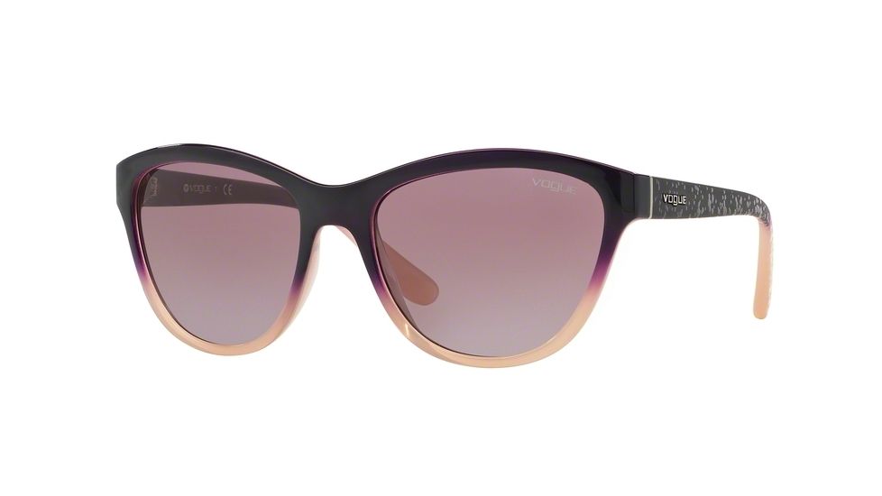 Vogue VO2993S Bifocal Prescription Sunglasses VO2993S-23478H-57 - Lens Diameter 57 mm, Frame Color Top Violet Grad Opal Powder