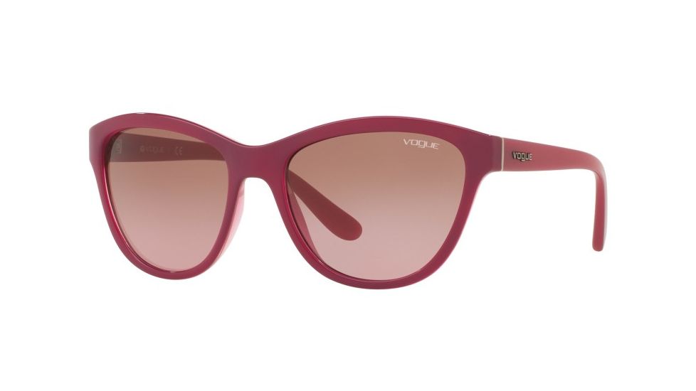 Vogue VO2993S Bifocal Prescription Sunglasses VO2993S-241014-57 - Lens Diameter 57 mm, Frame Color Top Cyclamen/cyclamen Transp