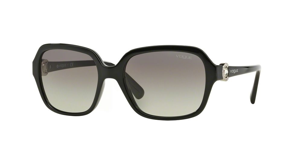 Vogue VO2994SB Single Vision Prescription Sunglasses VO2994SB-W44-11-57 - Lens Diameter 57 mm, Frame Color Black