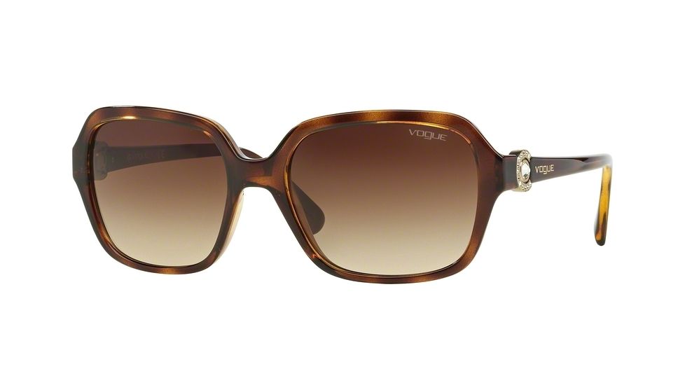 Vogue VO2994SB Single Vision Prescription Sunglasses VO2994SB-W65613-57 - Lens Diameter 57 mm, Frame Color Dark Havana