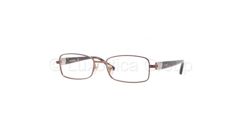 Vogue VO3822B Single Vision Prescription Eyeglasses 811-5216 - Dark Brown Frame