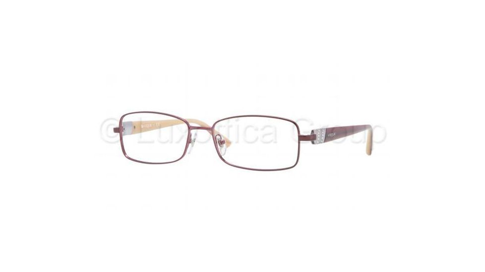 Vogue VO3822B Single Vision Prescription Eyeglasses 812-5216 - Dark Bordeaux Frame