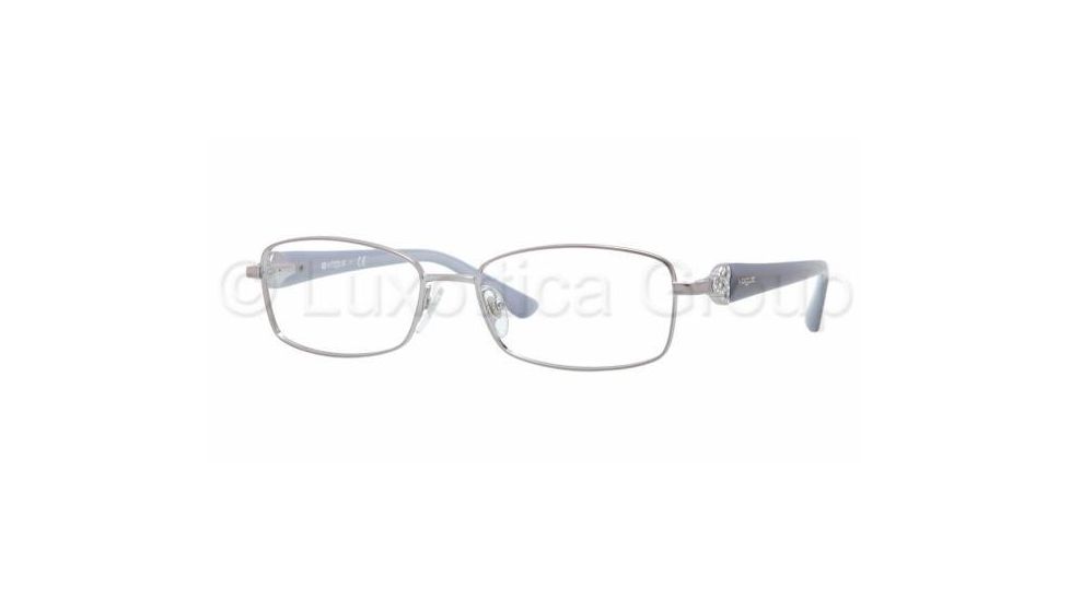 Vogue VO3845B Eyeglass Frames 548-5216 - Gunmetal Frame, Gray Green Lenses