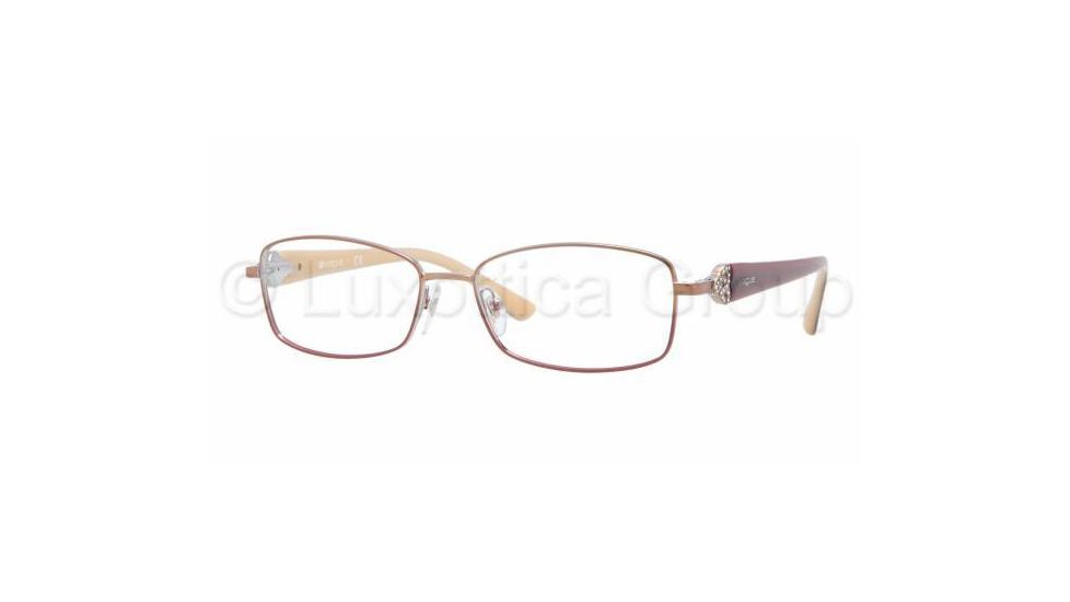 Vogue VO3845B Eyeglass Frames 896-5416 - Brown / Pink Frame