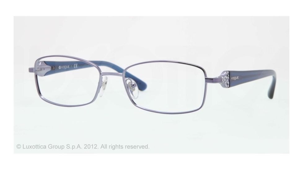 Vogue VO3845B Eyeglass Frames 935-52 - Blue Frame, Demo Lens Lenses
